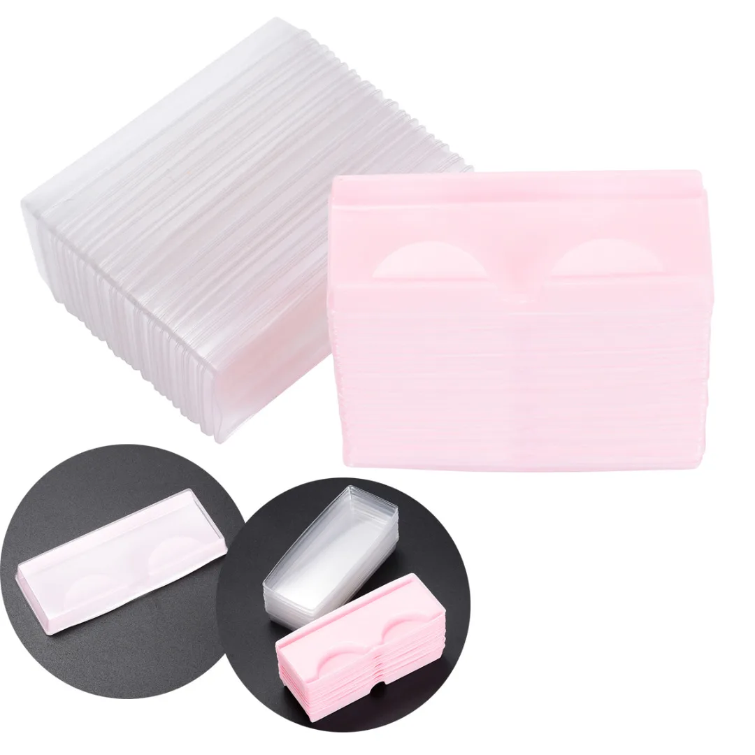 25pcs/50pcs Plastic False Eyelashes Empty Eyelashes Storage Cases Container Cosmetic for Fake Lashes