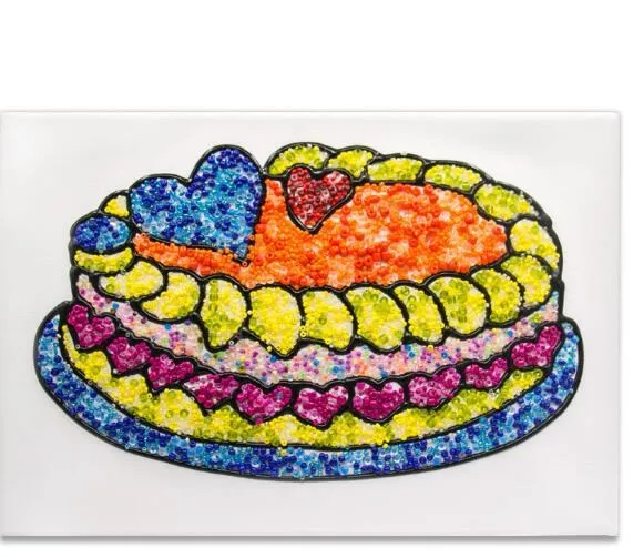 DIY торт Малый Цветной бисер Stick к изображению ручной алмазный наклейки Кит Сам алмаз живопись детские развивающие игрушки