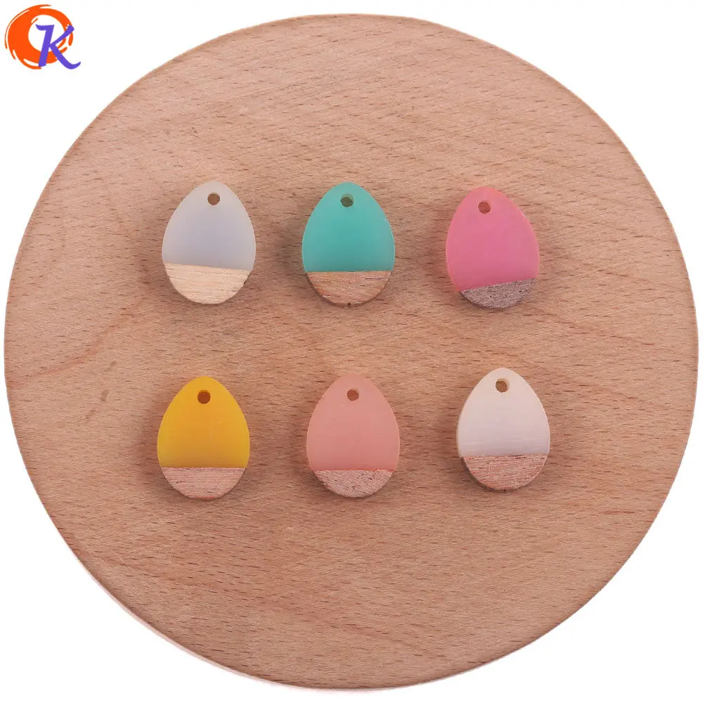 

Cordial Design 100Pcs 13*18MM Jewelry Accessories/Natural Wood & Resin/Drop Shape/DIY Earrings Making/Hand Made/Earring Findings