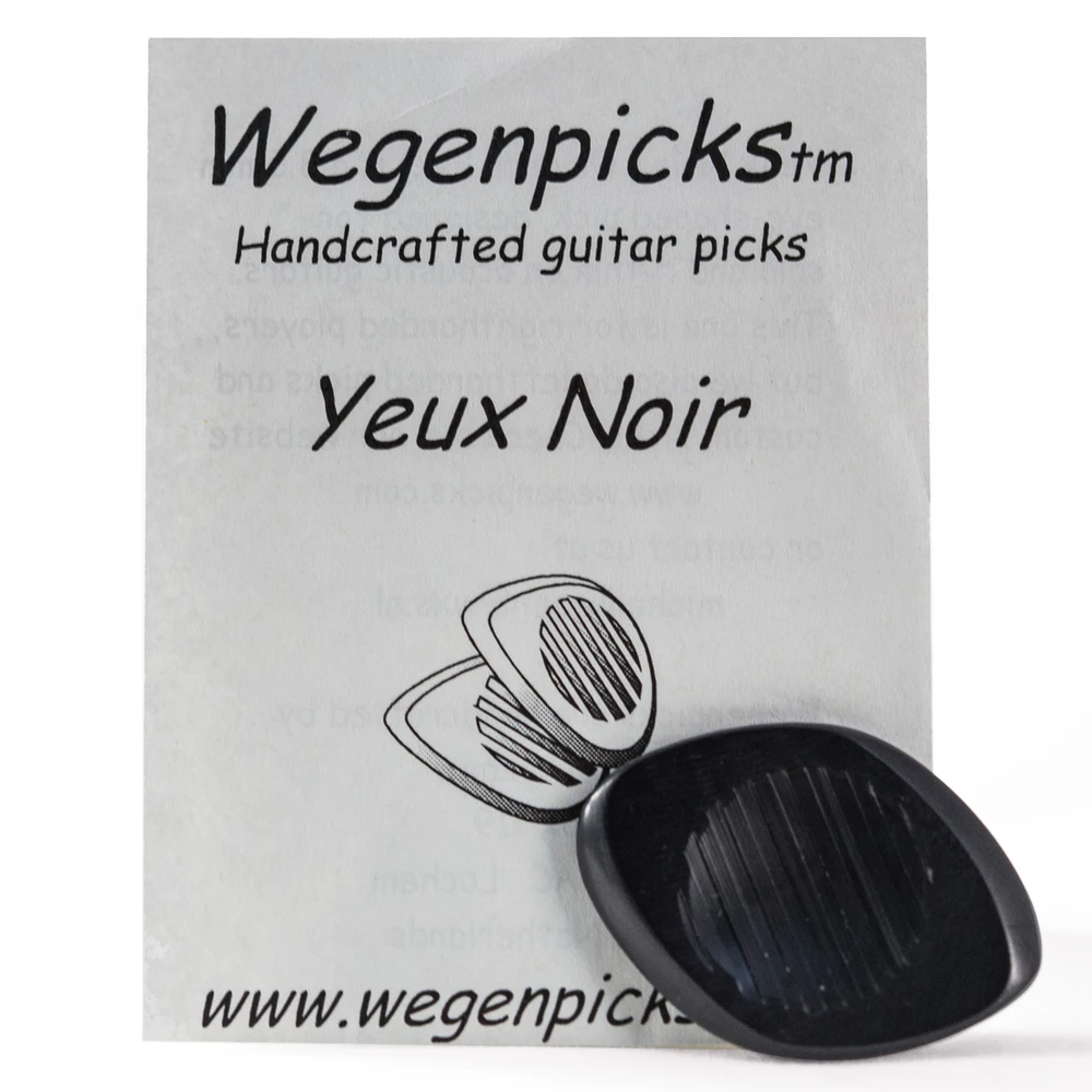

Wegenpicks Yeux Noir (Dark Eye) Acoustic Guitar Pick Available in 2.5mm/3.5mm