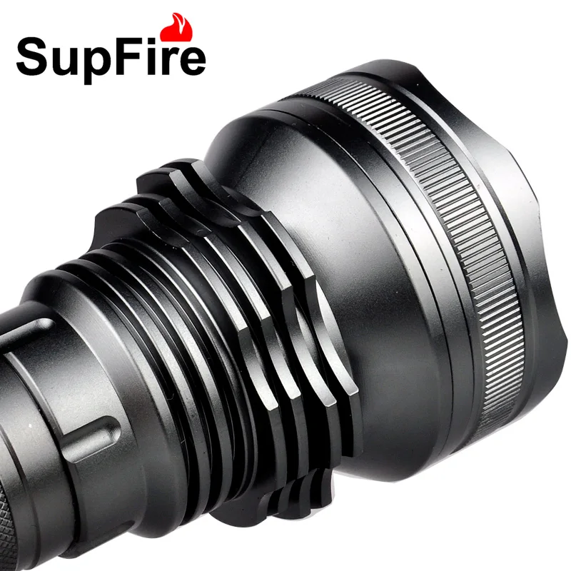 SupFire L3 10 W Cree XM-L2 T6 светодиодный фонарик переменной Длина факел прожектор для самообороны 18650 или 26650 Батарея