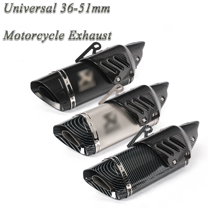 Escape de la motocicleta Escape para R1 R6 R3 Z900 KTM390 K8 CBR modificado universal moto láser carbono Scooter silenciador etiqueta