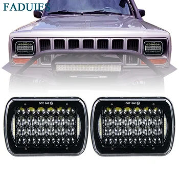 

FADUIES 5X7 6x7 inch Rectangular Sealed Beam 5D LED Headlight With DRL For H6052 H6053 H6054 Jeep Wrangler JK YJ Freightliner