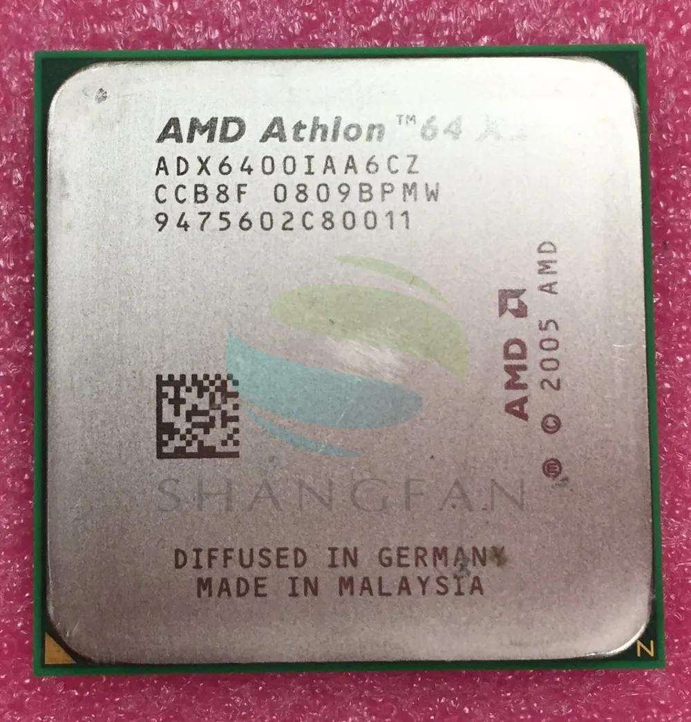 AMD أثلون X2 6400X2 6400 + 3.2 GHz ADX6400IAA6CZ ثنائي النواة معالج وحدة المعالجة المركزية المقبس AM2 940pin