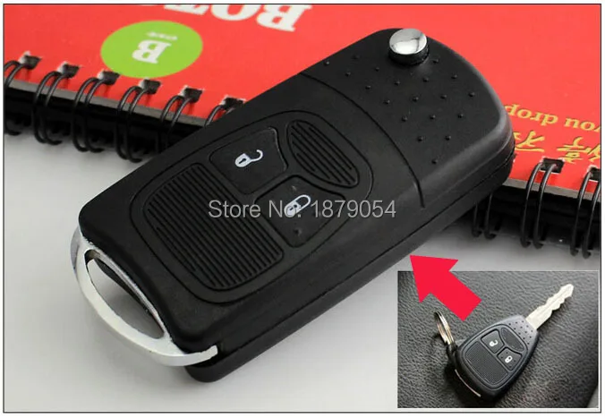 2 Buttons(Small Buttons) Chrysler Modified key shell with Battery Clamp (13)1.jpg