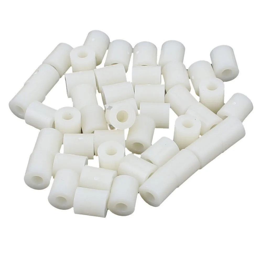50 Pcs Nylon Cylinder Shaped Standoff Pc Board Pcb Spacer 7mmx3.2mmx8mm