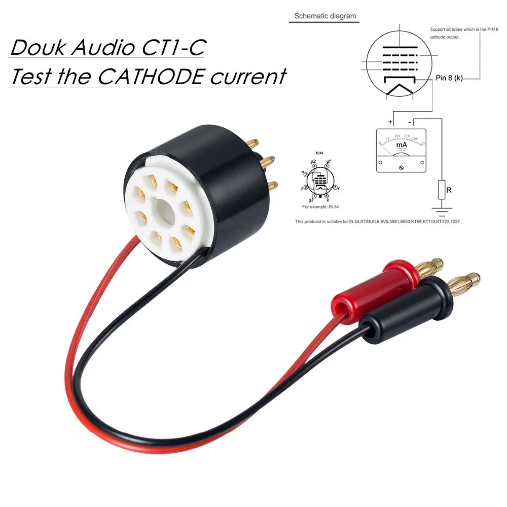 Nosound 8-Pin ламповый усилитель пластины смещения токовый зонд тестер с розеткой для 6L6 6V6 EL34 KT88 6550