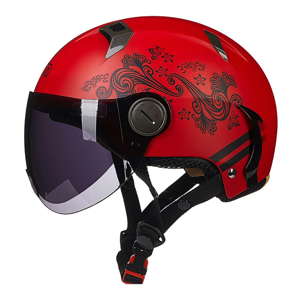

BEON Motorcycle Helmet Vintage Chopper Half Open Face crash Helmet Moto Men Women cafe racer Scooter Retro Motorbike Helmets
