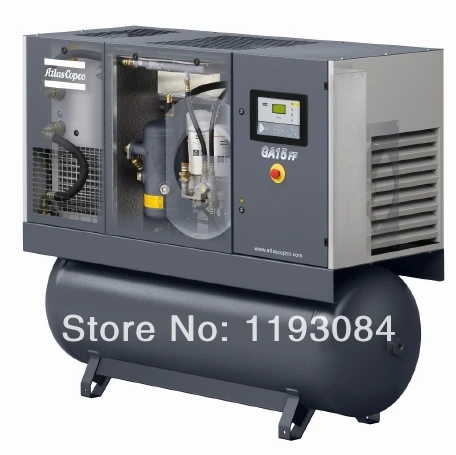 air compressor atlas screw copco ga type oil powered ga15 injected lubricated 15kw rotary tools power gazeo piston larger kit