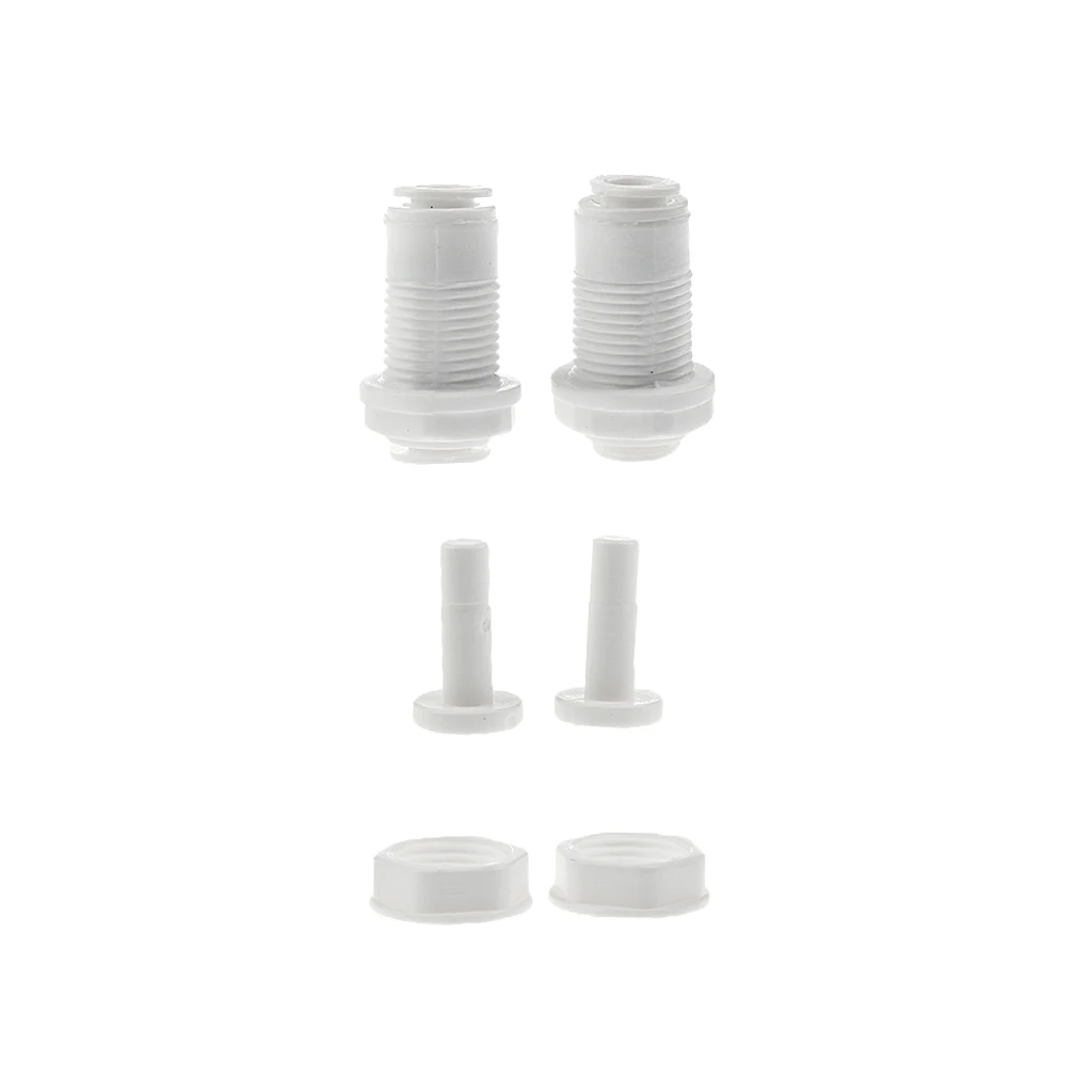 2Pieces Tube Ball Valve Quick Connect Fitting 1/4-Inch Push in Connector Valve Start RO Water System