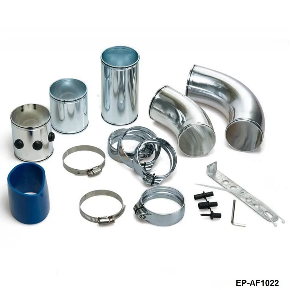 

Universal 3" Aluminium Air Filter Turbo Intake Intercooler Piping COLD Pipe EP-AF1022-AF
