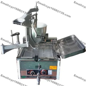 

Free Shipping Commercial Use 3-Mold Manual Ring Doughnuts Donuts Hole Donuts Ball Maker Machine LPG Gas Fryer