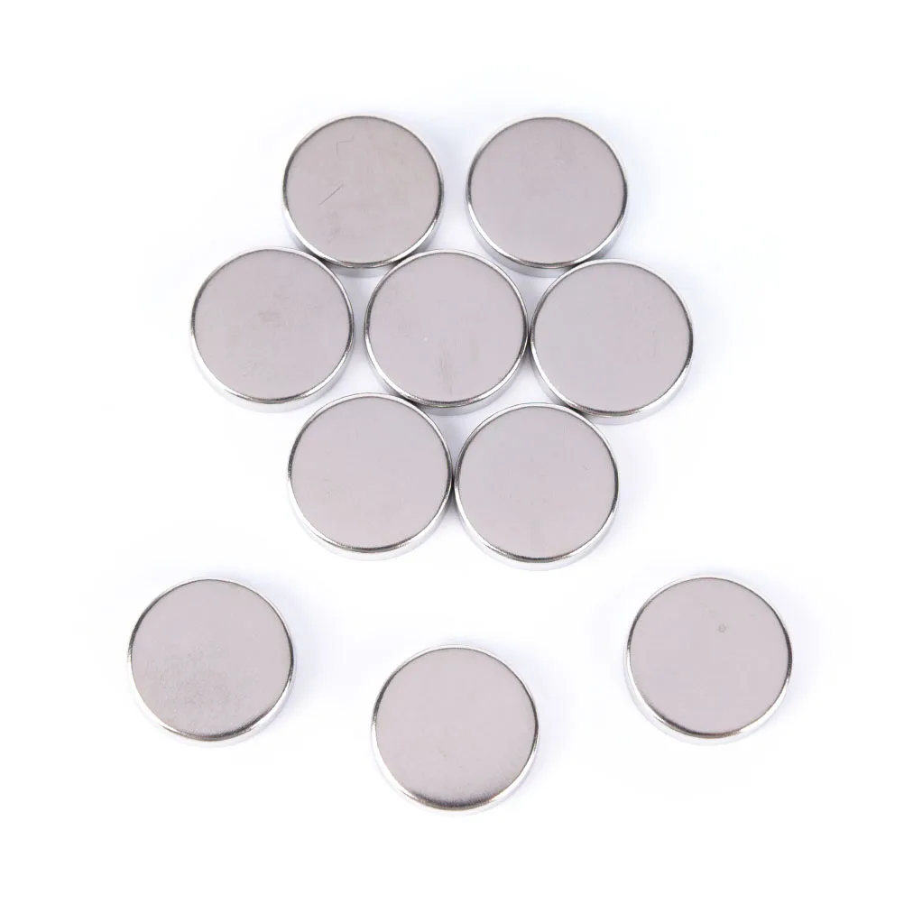 10 шт./лот пустые алюминиевые Чехлы для теней для век палитры теней диаметр 10 мм