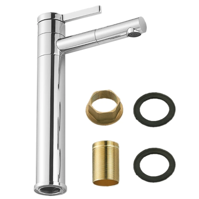 

High faucet 360 degree rotation Mixer tap Single lever sink faucet Chrome W315