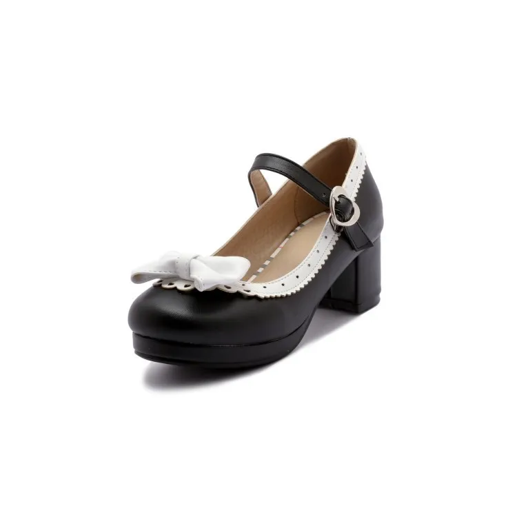 PXELENA/Большие размеры 34-43; женские туфли mary jane в стиле Лолиты на высоком каблуке с милым бантом и оборками; нарядные свадебные туфли; Свадебная обувь принцессы