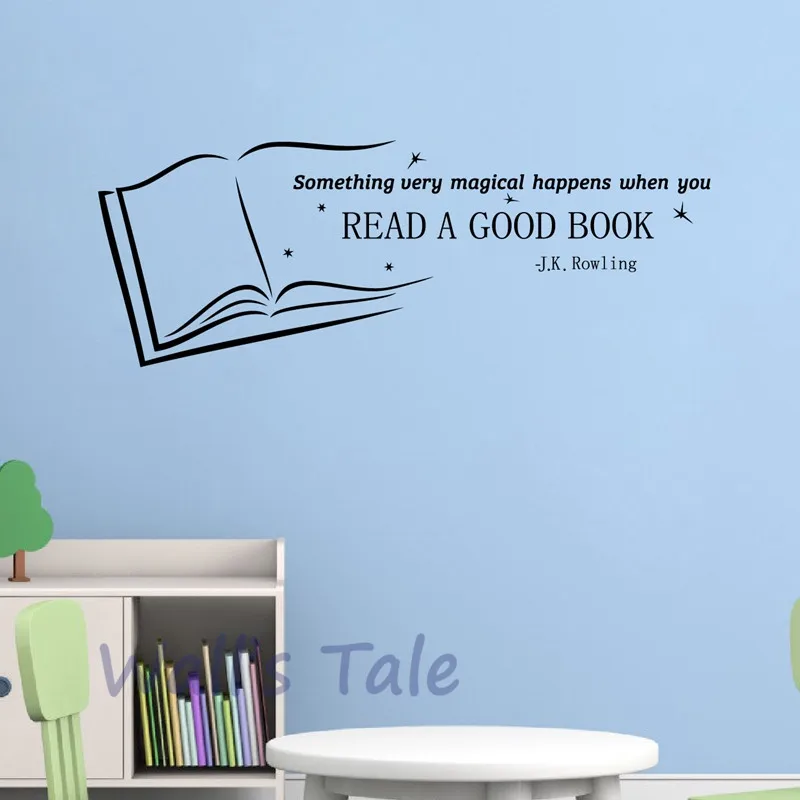 Read A Good Book Vinyl Art Sticker Studying Room School Decor