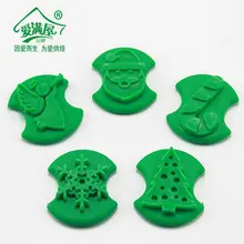 5 шт./компл. пластиковая упаковка для печенья резак Рождественский динозавр форма для вырезания печенья штамп форма для выпечки торта инструменты для украшения