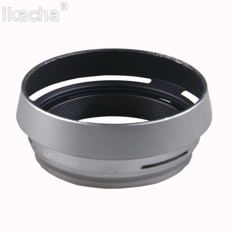 Silver Lens Hood For Fujifilm Fuji X100 (5)