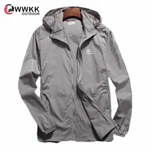 Новая мужская легкая быстросохнущая походная куртка, дышащая ветровка для кемпинга, дождевик, Солнцезащитная куртка