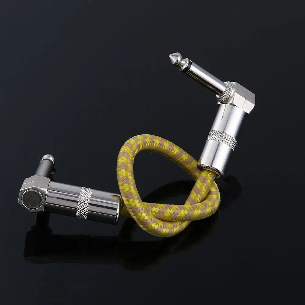 

6.3 mm Electric Guitar Effect Pedal Patch Connect Cable Wire Bass Cord Audio AMP String Adapter Instrument 27.5cm