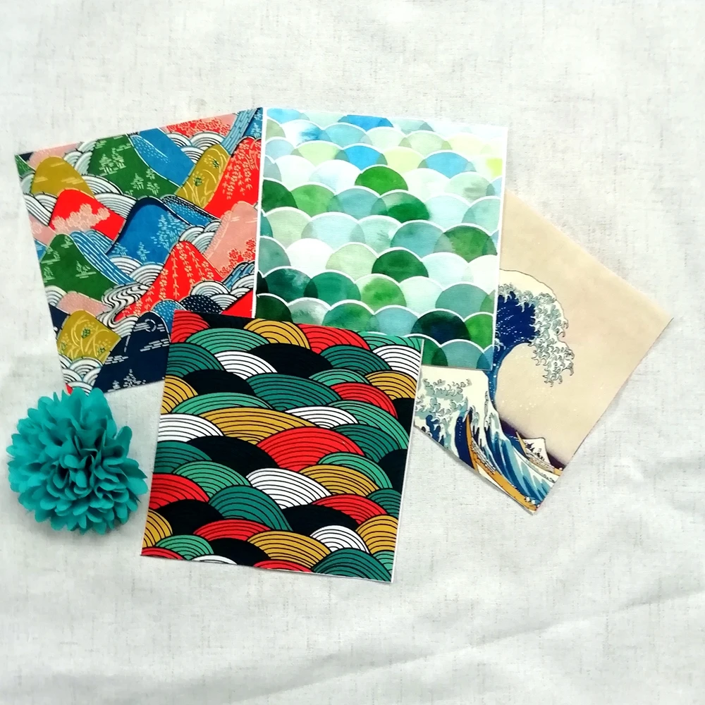

Japansese DIY hand-dyed canvas accessories canvas positioning cloth pure cotton canvas patches wall decora 15*15cm D20
