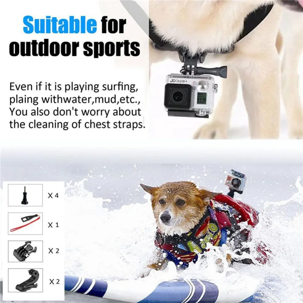 

Pets Dog Harness Strap Chest Back Strap For GoPro Sports Camera Hero4/ 3+ /3