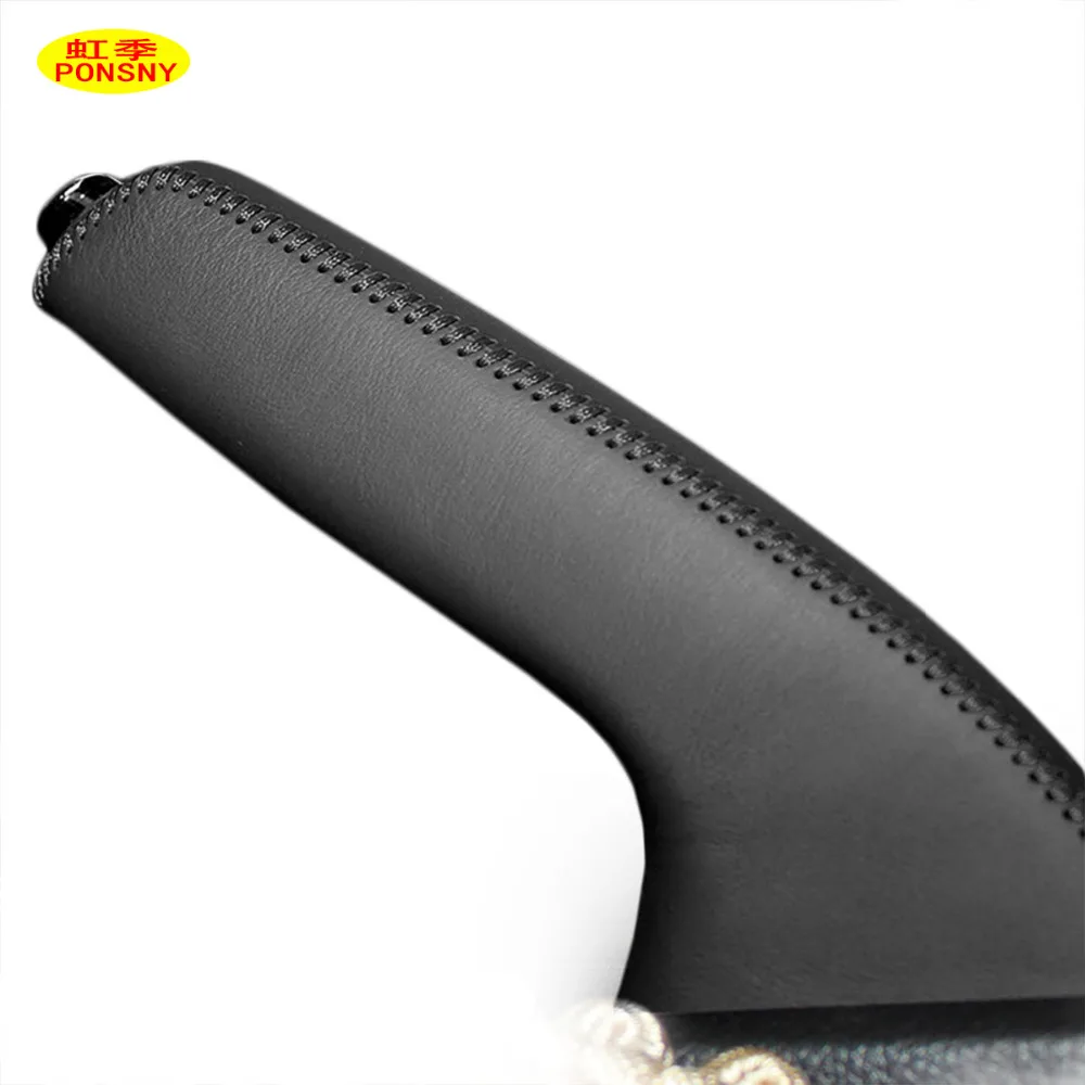 Car Handbrake Covers Case for Nissan TIIDA 2011 Auto Handbrake Grips Genuine Leather Cover