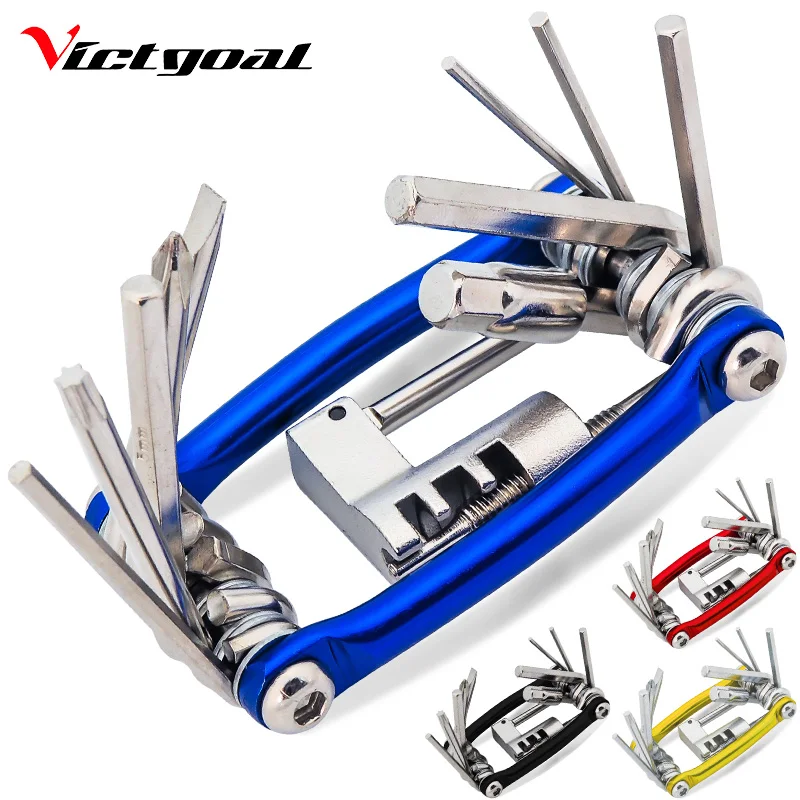 

VICTGOAL Bicycle Tool Kit 11 in 1 Bicycle Repair Tool Bike Multi Repair Tool Kit MTB Cycling Tools Hex Spoke Wrench Screwdriver