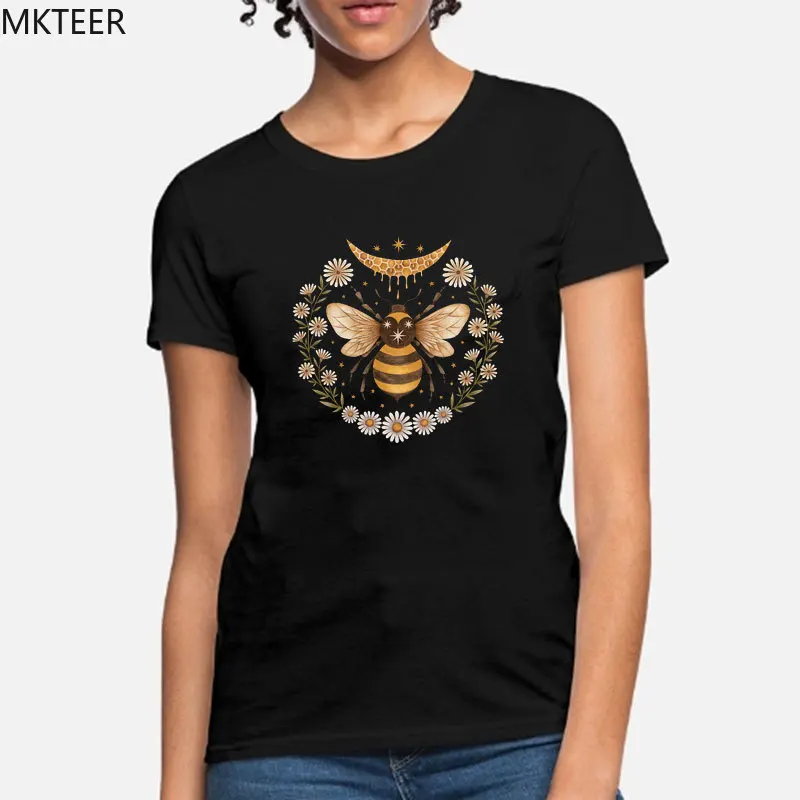 Корейская одежда Honey Moon модная женская футболка с художественным принтом женские