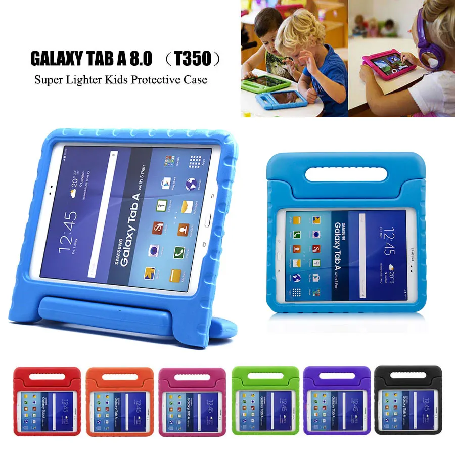 Shockproof Case for Samsung Galaxy Tab A 8.0 T350 T355 T351 Children Kids Safe EVA Foam Tablet Protector Case Handle Stand Cover (3)