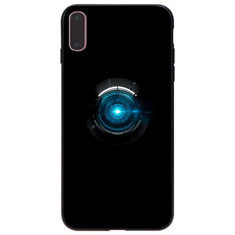 Maiyaca For Iphone 8 X Iron Man Wallpaper Rubber Black Soft Phone