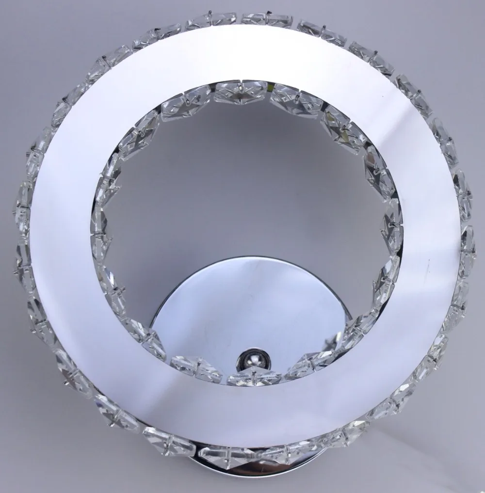  LED wall lamp Ring crystal wall lamp Push Button Wall Light For Living Room Bathroom Bedroom Light  - 32950586854