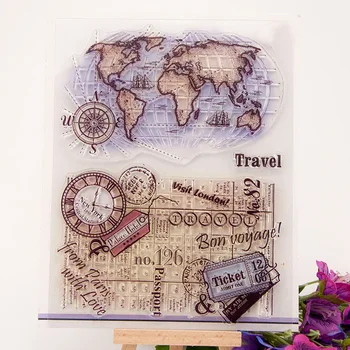 

Earth Clear Silicone Stamps for DIY Scrapbooking/Card Making/Kids Christmas Fun Decoration Supplies