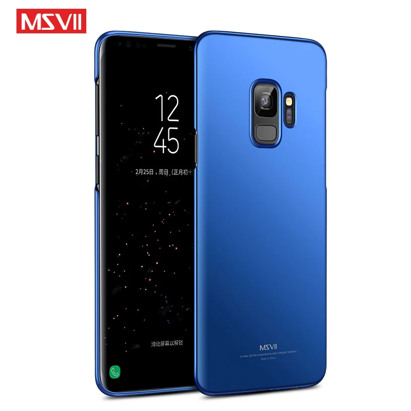 Чехол для Samsung Galaxy S9 Plus тонкий матовый чехол Msvii S 9 Жесткий из поликарбоната
