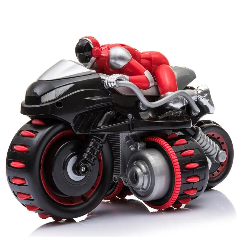 Новый 2 4 г RC Мотоцикл высокоскоростной трюк рулон игрушки модели мотоциклов
