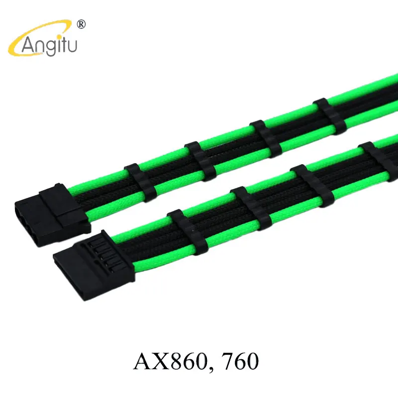

Premium Sleeved SATA Molex Modular Power Cable for Corsair AX860, 760