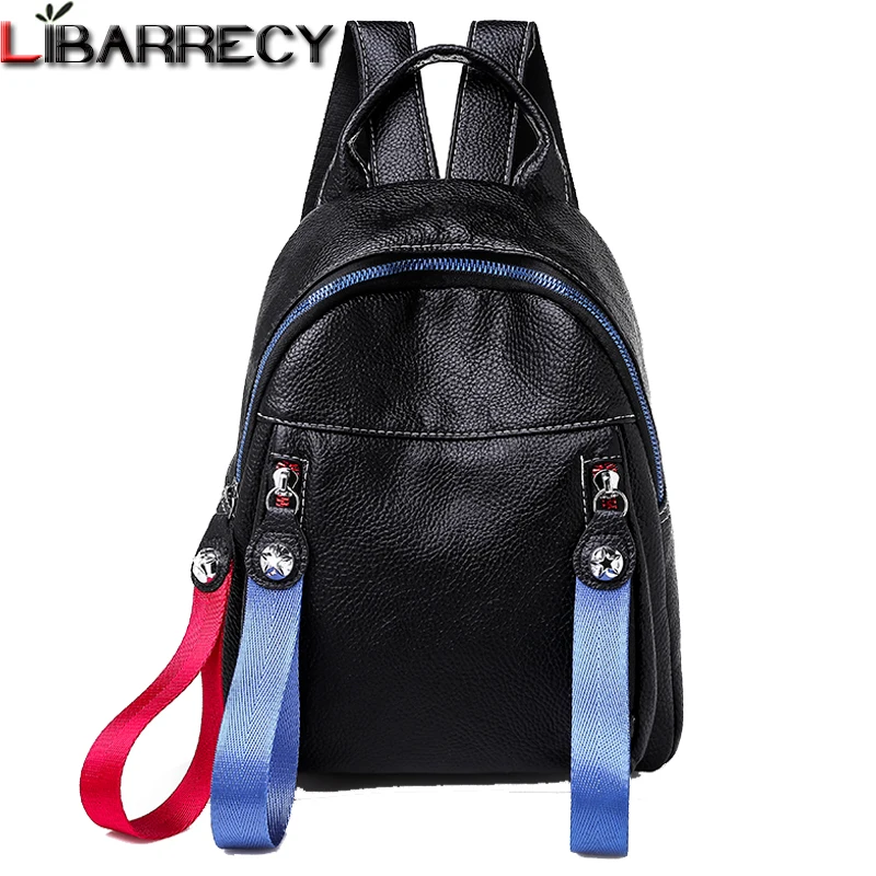 

Fashion Backpack Female Brand Pu Leather Women Backpack Large Capacity Bookbag Simple Travel Bag Leisure Shoulder Bags for Women