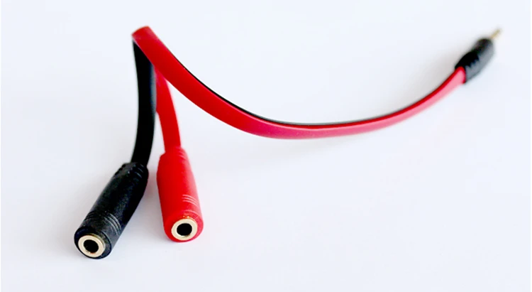 3,5 мм Jack 1 Мужской до 2 гнездовой разъём наушников аудиокабель наушников y-разветвитель адаптер Соединительный шнур для ноутбука мобильного телефона MP3 MP4