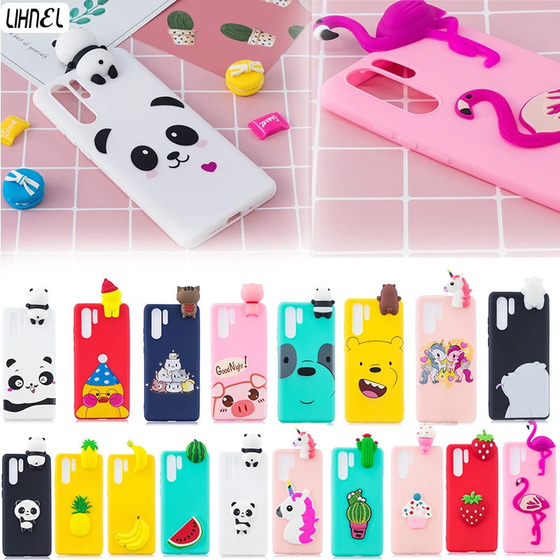 

Panda Unicorn Flamingo Cactus Frosted Candy TPU Silicon Case for Huawei P30 P30Pro P20Lite Psmart Honor 10lite Mate20lite Nova3i