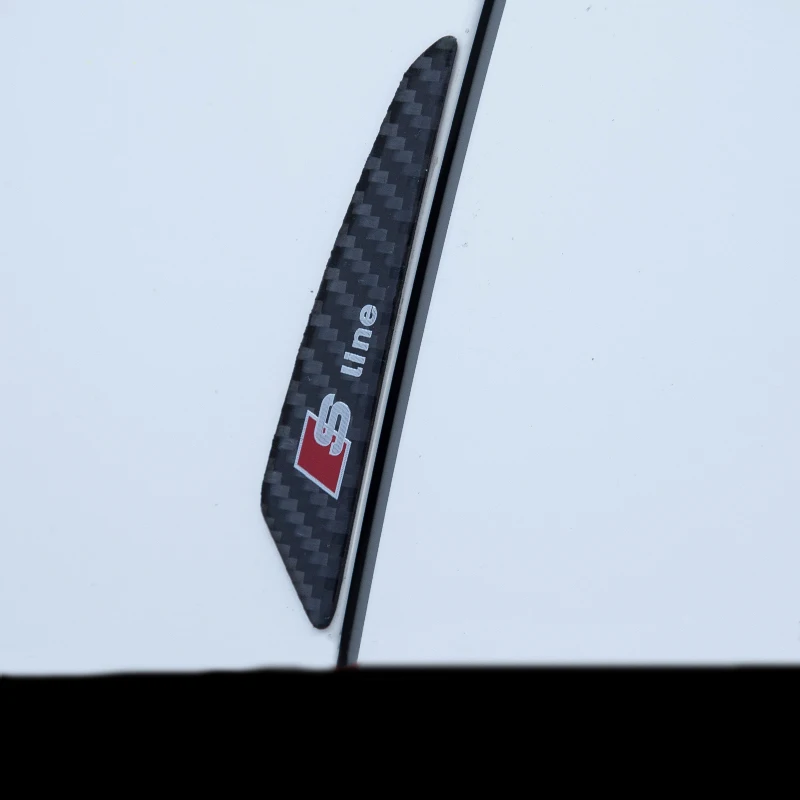 Carbon fiber Car door protector Anti collision Strips side stickers for