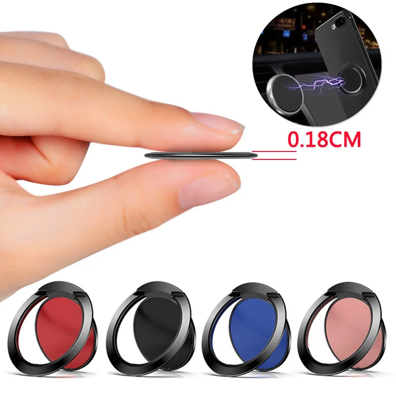 

Ultra-thin Magnetic Car Phone Holder For iPhone Finger Ring Phone Holder Stand Universal Phone Ring Car Bracket Magnet Phone