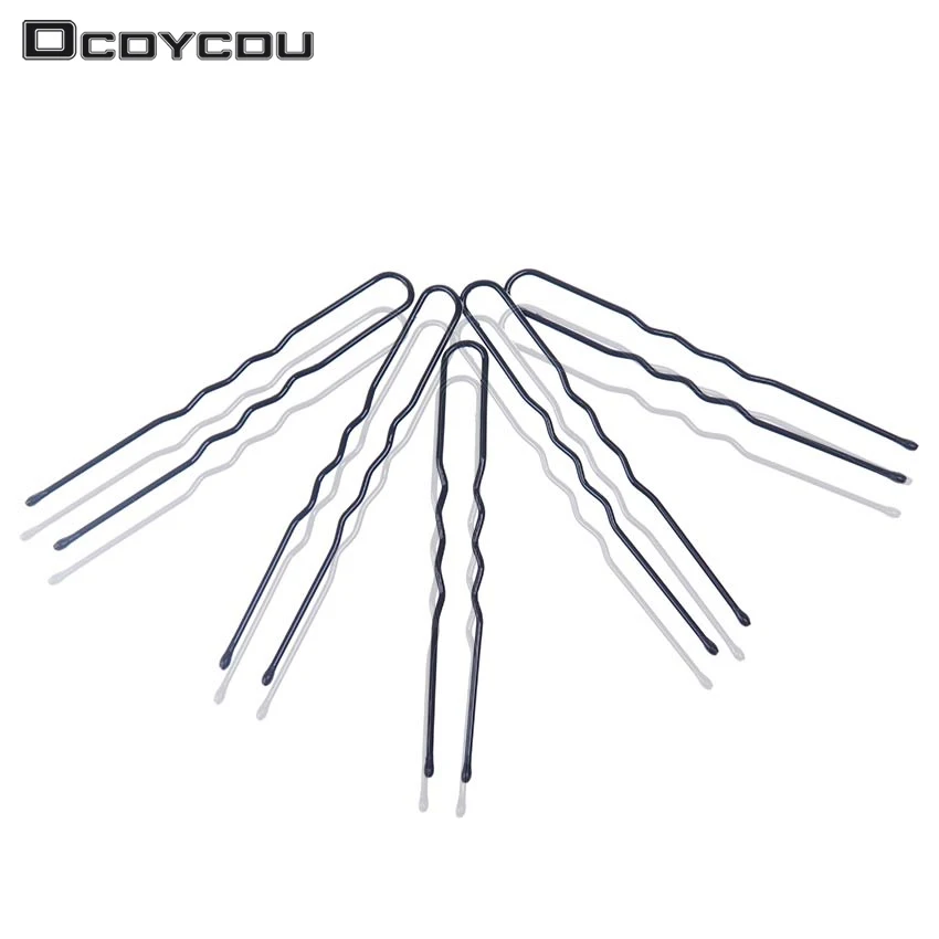 

20PCS 5CM Hair Waved U Shaped Bobby Pin Barrette Grip Clip Hair Pins Black Hair Accessories