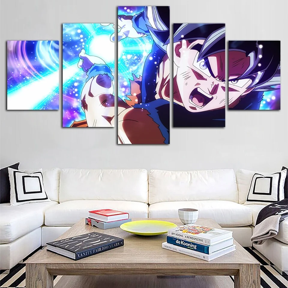 

Poster Hd Prints 5 Piece Animation Dragon Ball Picture Home Wall Artwork Modular Painting Canvas Living Room Decoration Framed