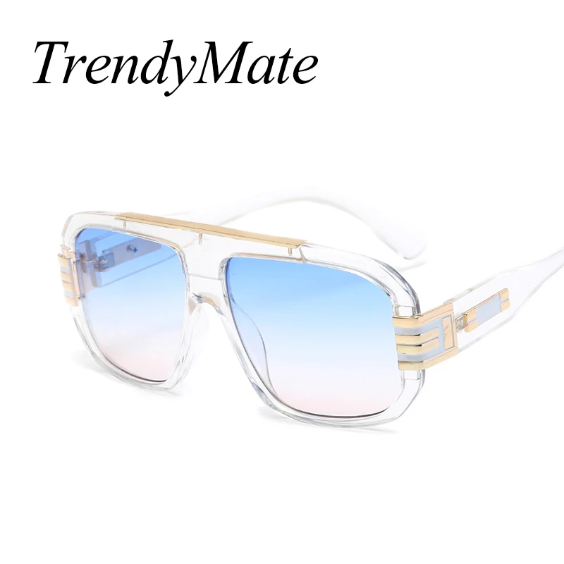 

2017 Men's Sunglasses Newest Vintage Oversized Frame Goggle Summer Style Brand Designer Sun Glasses Oculos De Sol UV400 489T