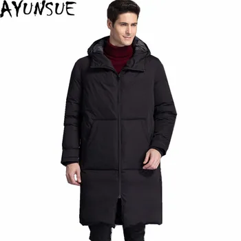 

AYUNSUE Plus Size Parka Hombre 2020 Men's Winter Jackets Thick Hooded Male Coat White Duck Down Jacket Men Black Coats WXF170