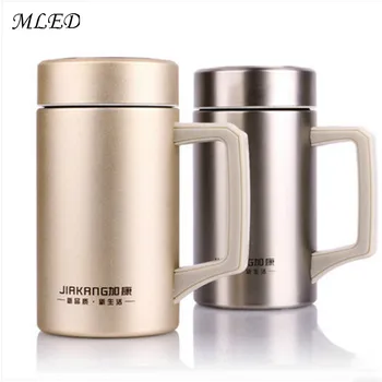 

500ML Thermos Mug Stainless Steel Thermo Travel Office Mug Vacuum Flask Cup Thermo Coffee Mugs with Handle Tea Cup Man Gift