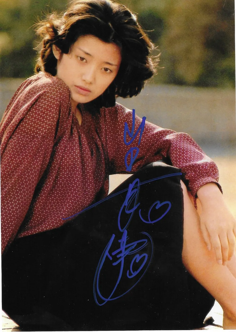 Оригинальное фото с автографом Yamaguchi Momoe коллекция 7 дюймов Бесплатная доставка