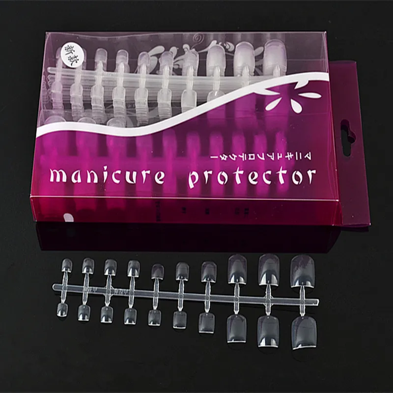 Buy 500 tips Plastic fake nail Toenail tablets Natural