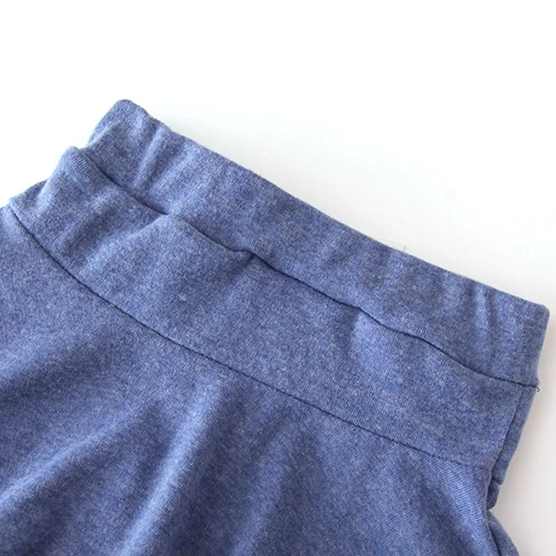 Zehui стильные трендовые гетры шерстяные юбка-брюки для маленьких девочек штаны в горошек детские брюки