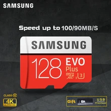 SAMSUNG Micro SD card Memory Card EVO+ Plus 256GB 128GB 64GB 32GB 16G Class10 TF Card C10 sim card 100MB/S SDHC/SDXC UHS-I128gb